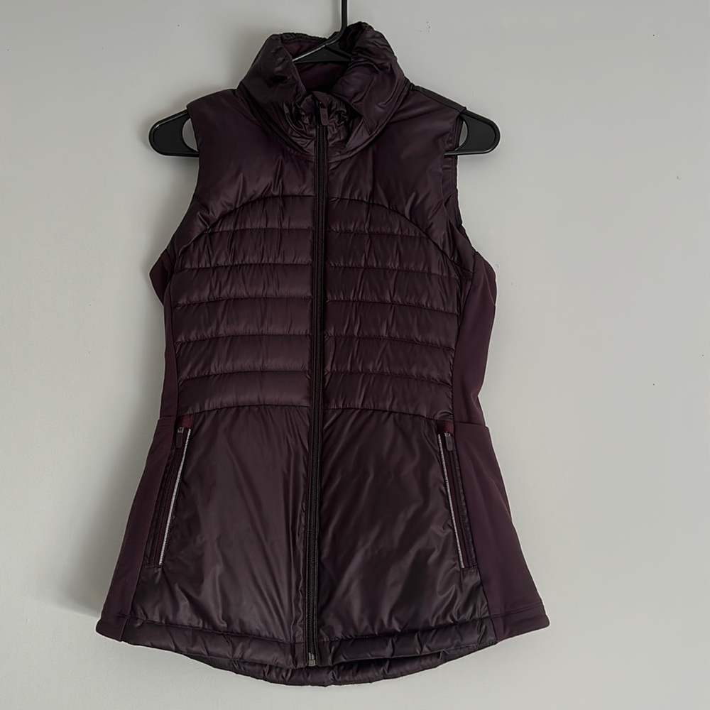 Down For It All Vest in dark purple